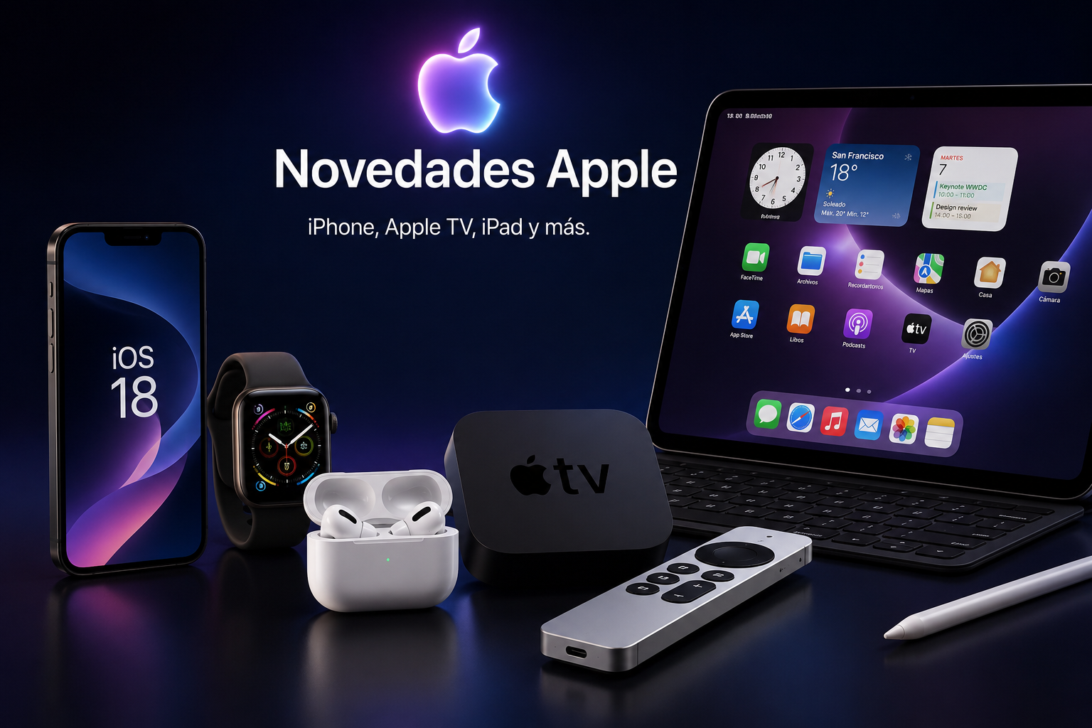 Novedades Apple iPhone Apple TV iPad y tecnología